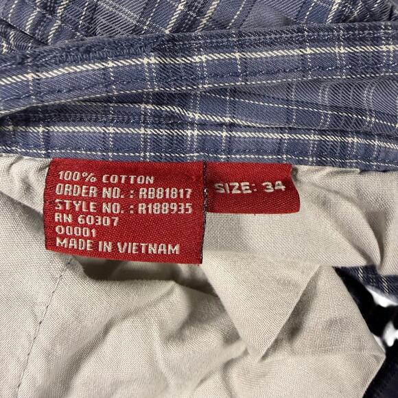 reunion men’s plaid shorts size 34 waist 1 small hole in the back - Picture 3 of 5